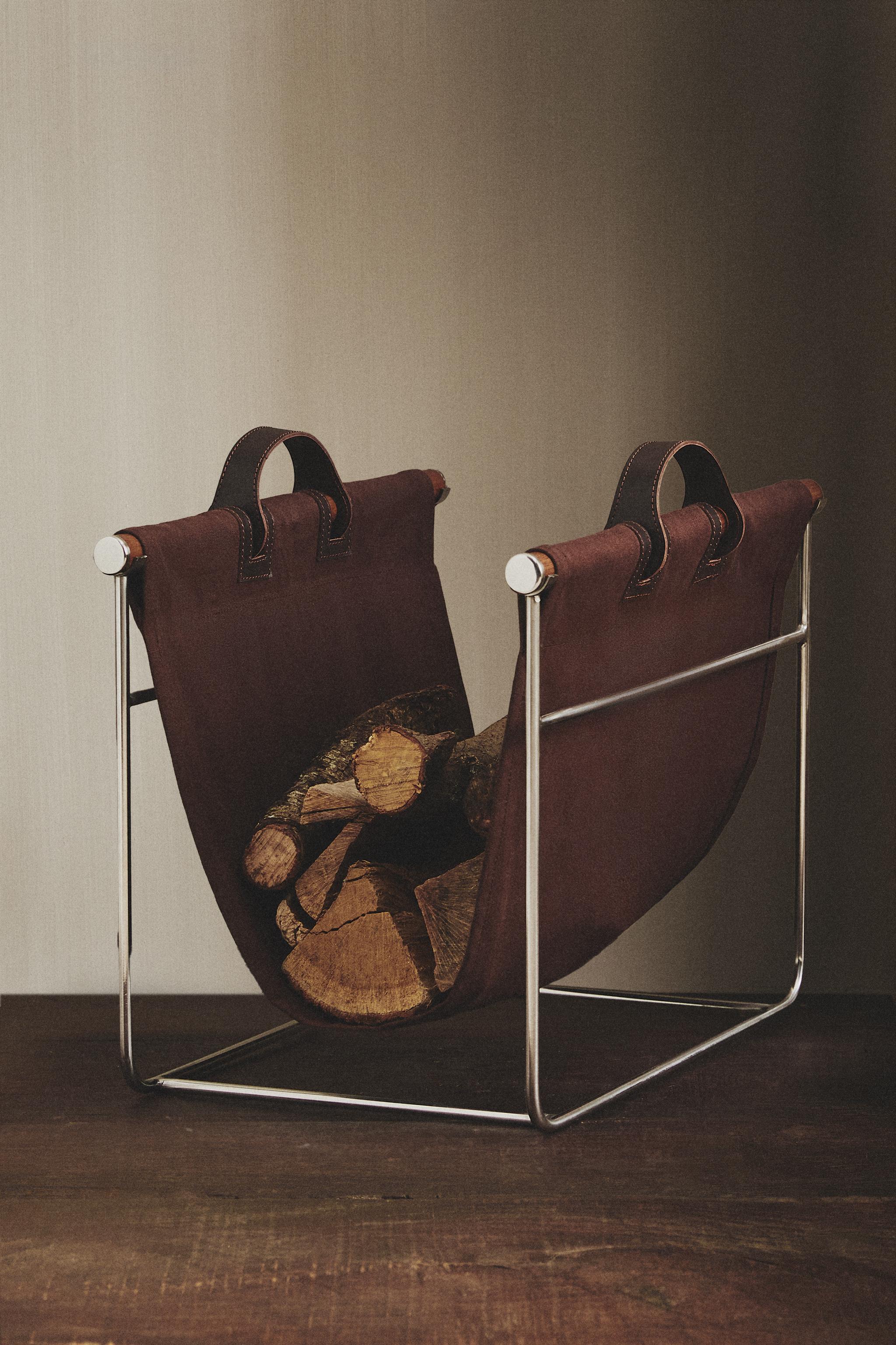 PORTE-REVUES COTON ET CUIR